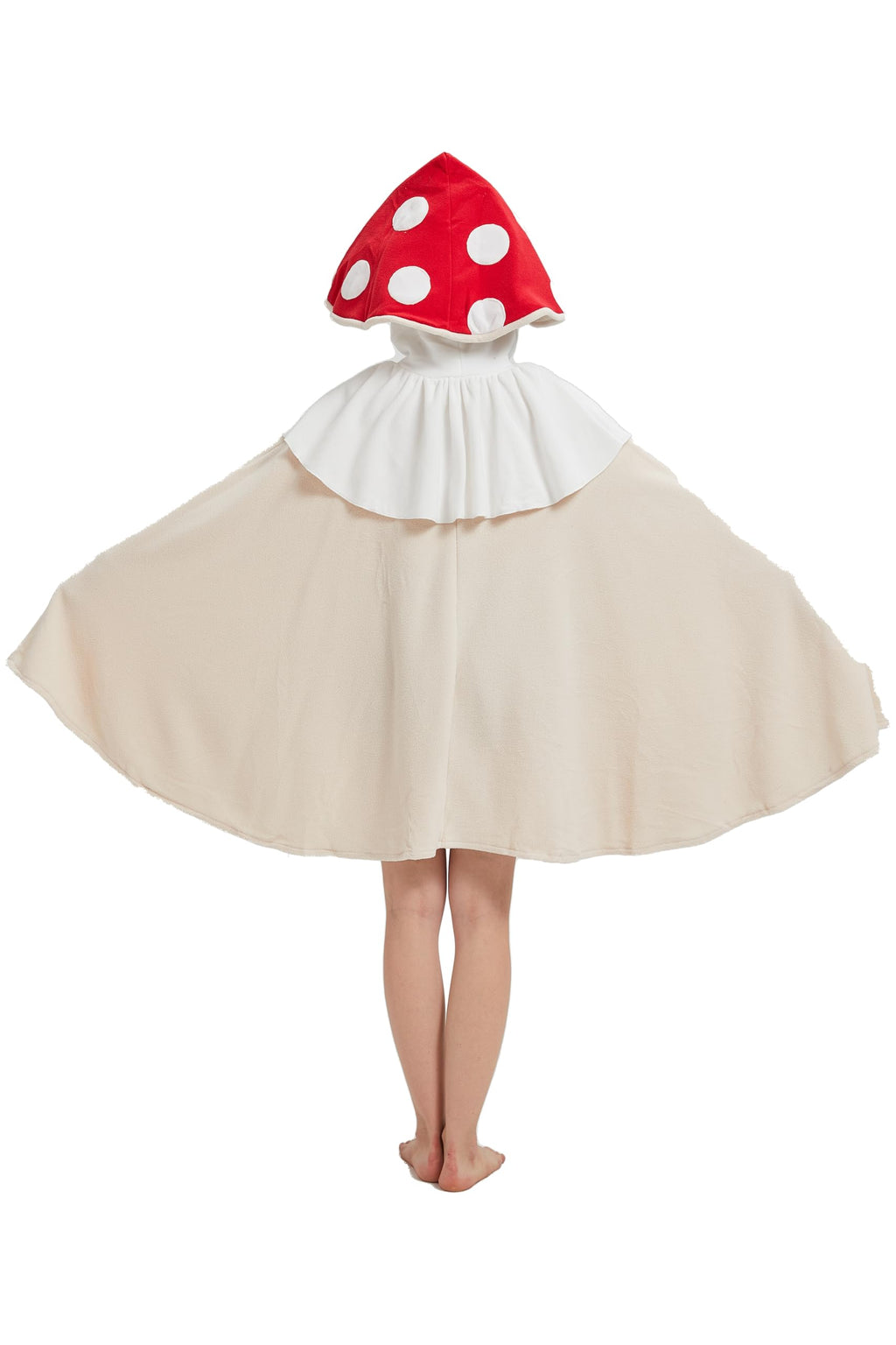 Adult Mushroom Hooded Cape Costume – Fairy Garden Cloak with Unique Mushroom Design for Halloween & Cosplay