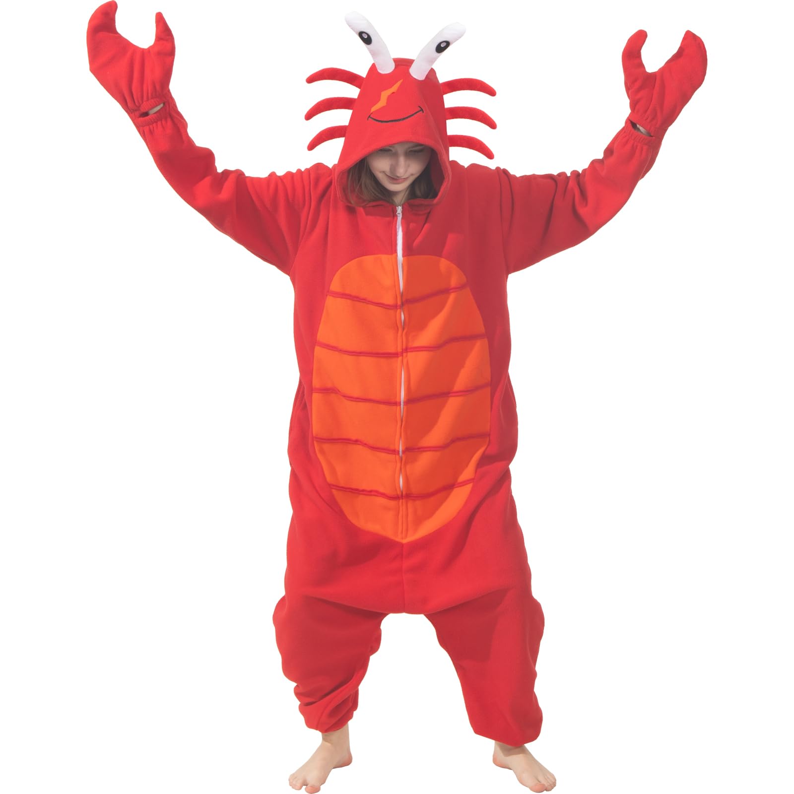 Adult Sea Creatures Onesie – Lobster, Crab, Shrimp, Seahorse, Turtle Animal Costume Pajamas