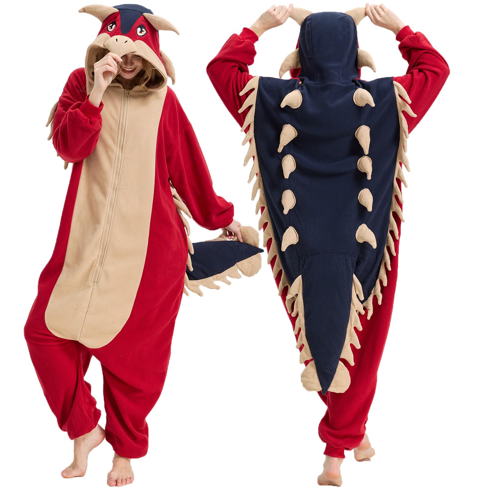 🦖 The Prehistoric Polar Fleece Dinosaur Onesie – Roar in Comfort!