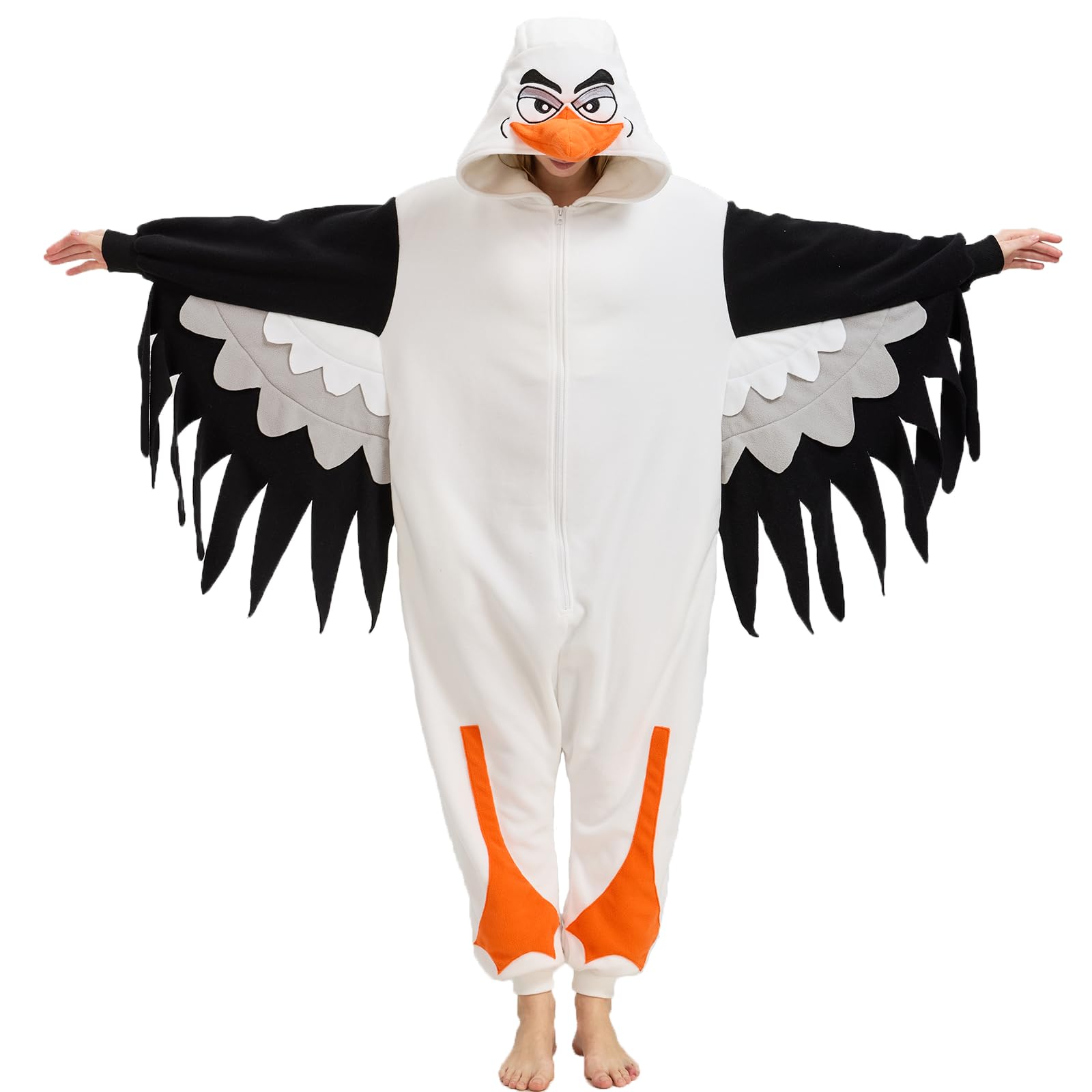🕊️ The Lifelike Seagull Onesie – Coastal Comfort & Style