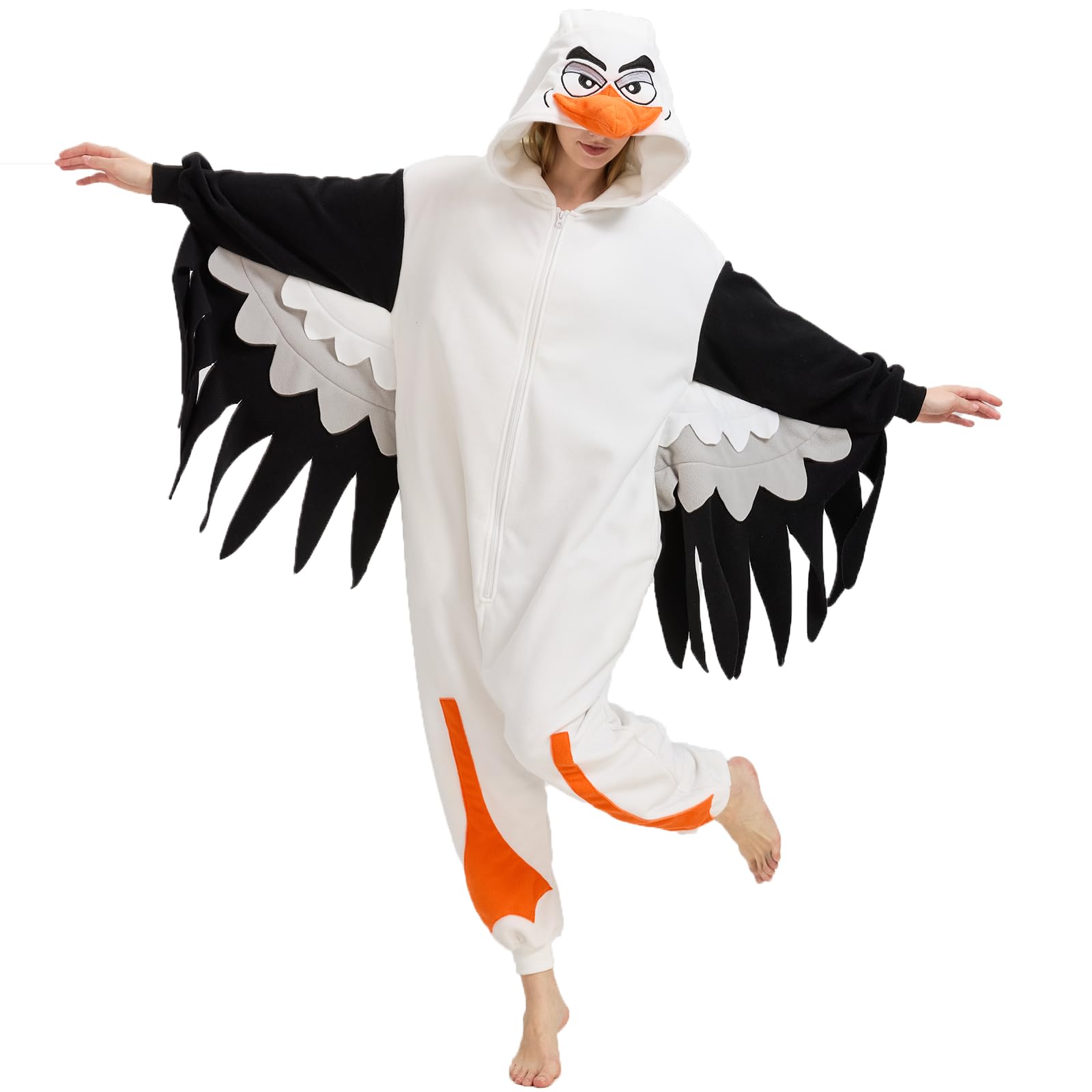 🕊️ The Lifelike Seagull Onesie – Coastal Comfort & Style