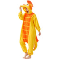 Adult Seahorse Onesie Costume – Cute 3D Sea Creature Pajamas with Detachable Gloves for Halloween & Lounge