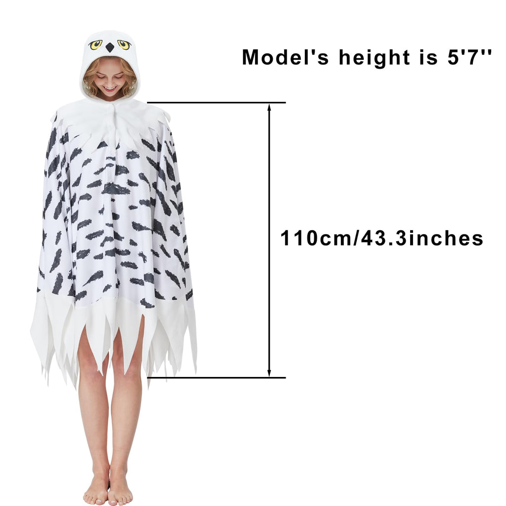 🦉 The Snowy Owl Cape – Majestic Warmth & Whimsy