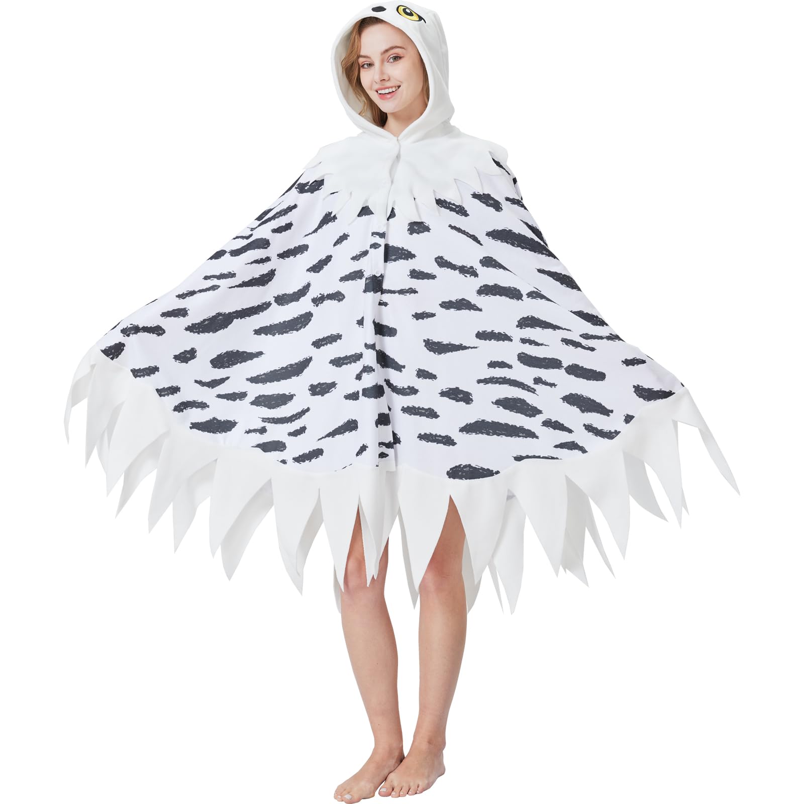 🦉 The Snowy Owl Cape – Majestic Warmth & Whimsy