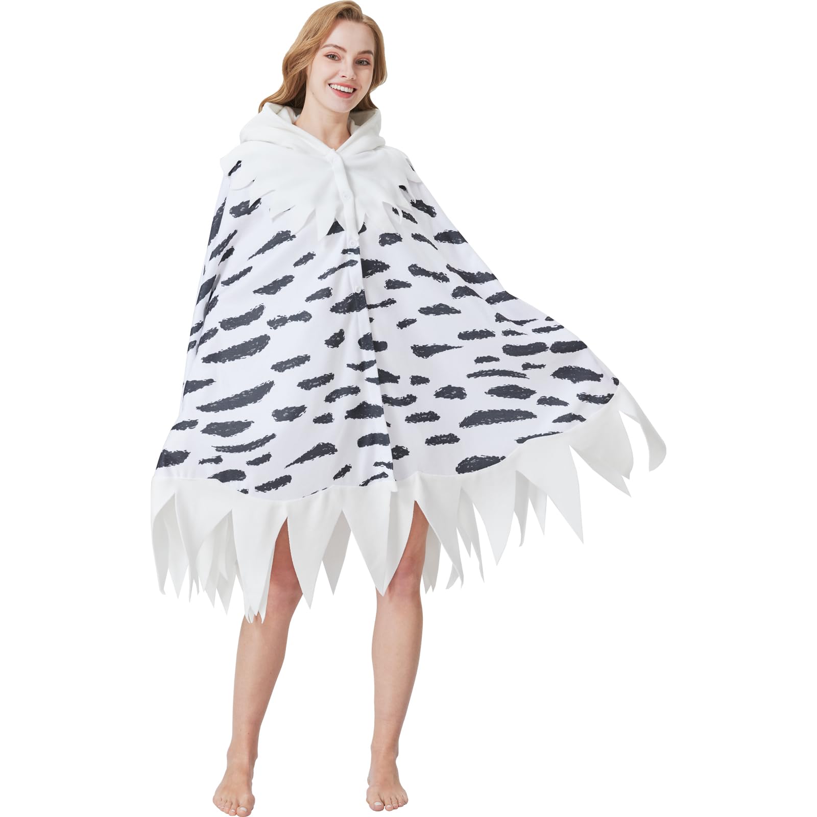 🦉 The Snowy Owl Cape – Majestic Warmth & Whimsy