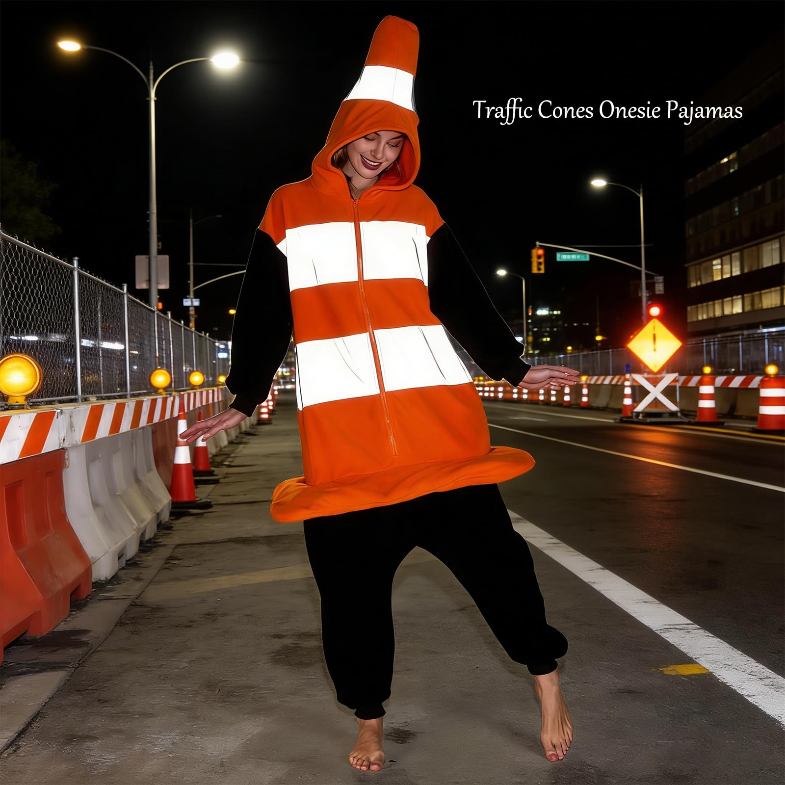 🚧 The Ultimate Traffic Cone Onesie – Stop Traffic in Style!