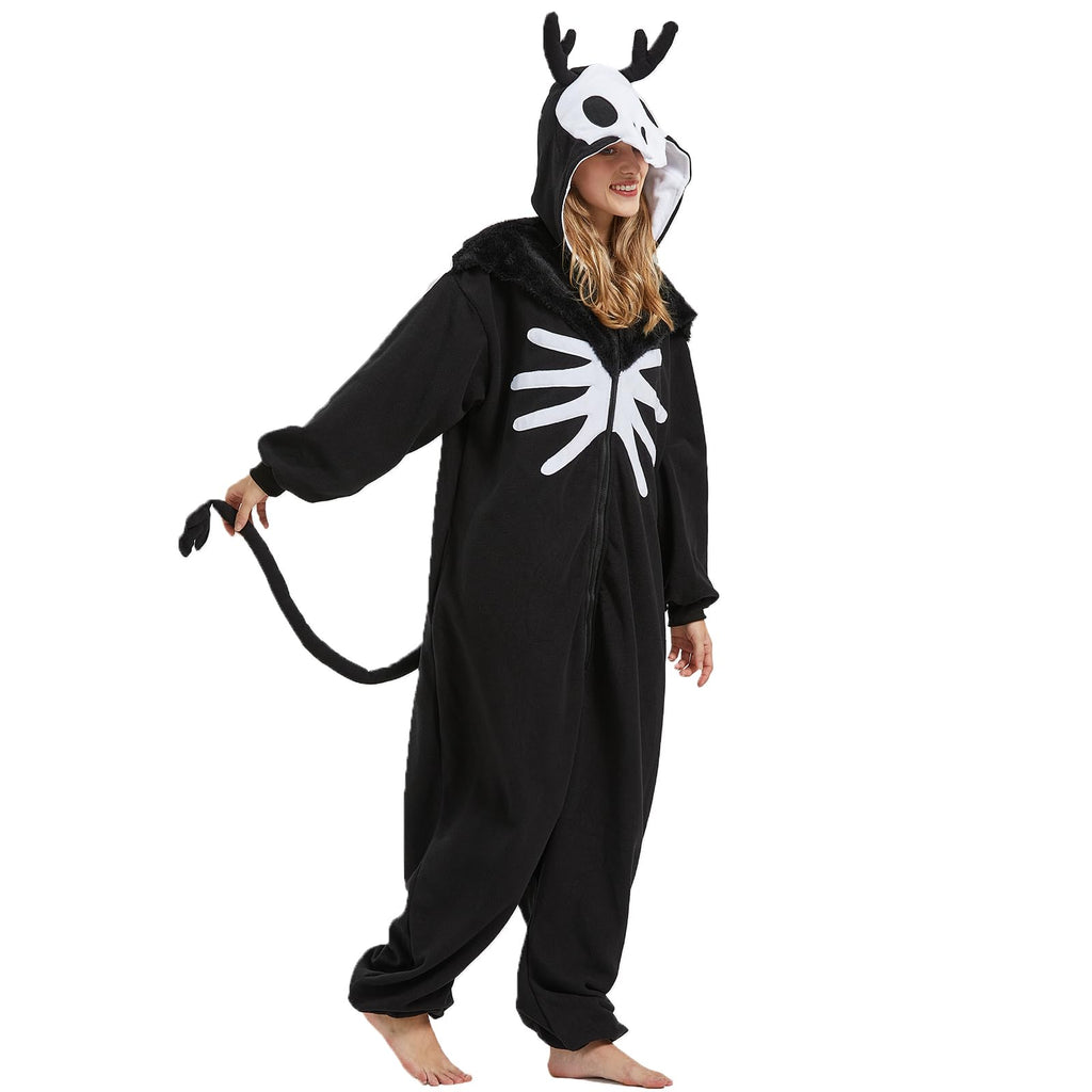 Adult Wendigo Onesie Costume – Mysterious Cryptid Pajamas with Antlers & Realistic Details for Halloween & Cosplay