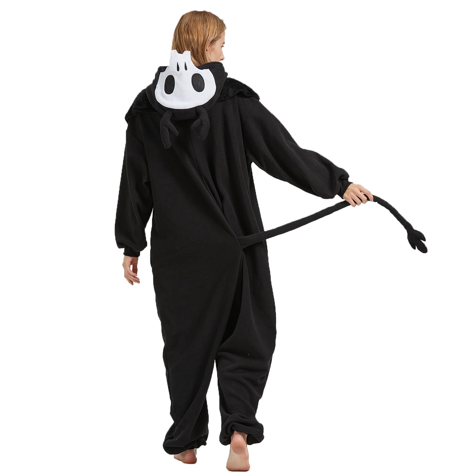 Adult Wendigo Onesie Costume – Mysterious Cryptid Pajamas with Antlers & Realistic Details for Halloween & Cosplay