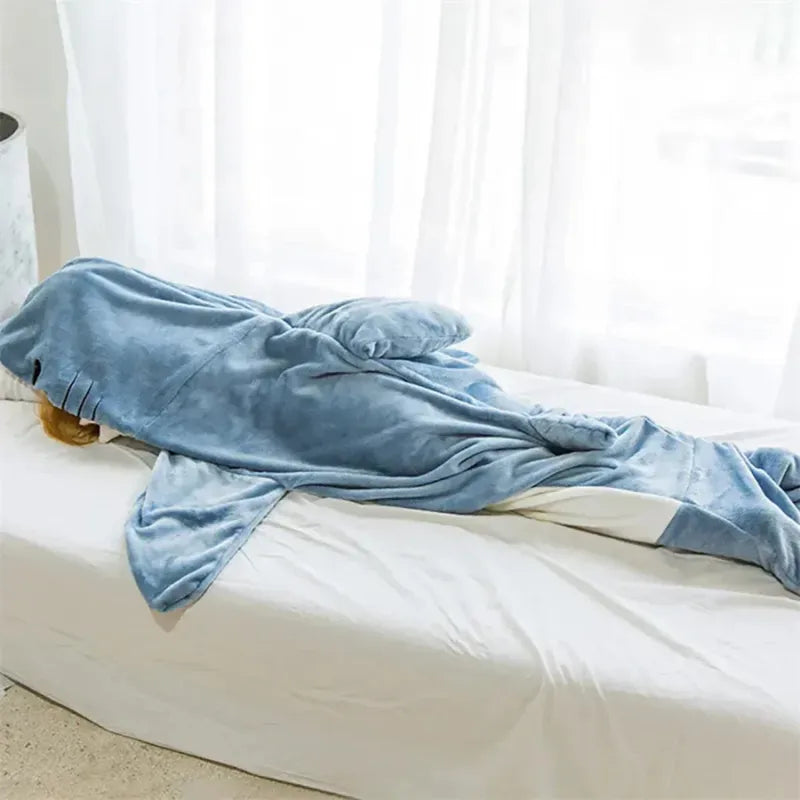 Personalized Cartoon Shark Onesie Pajamas Cozy Home Loungewear