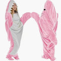 Personalized Cartoon Shark Onesie Pajamas Cozy Home Loungewear